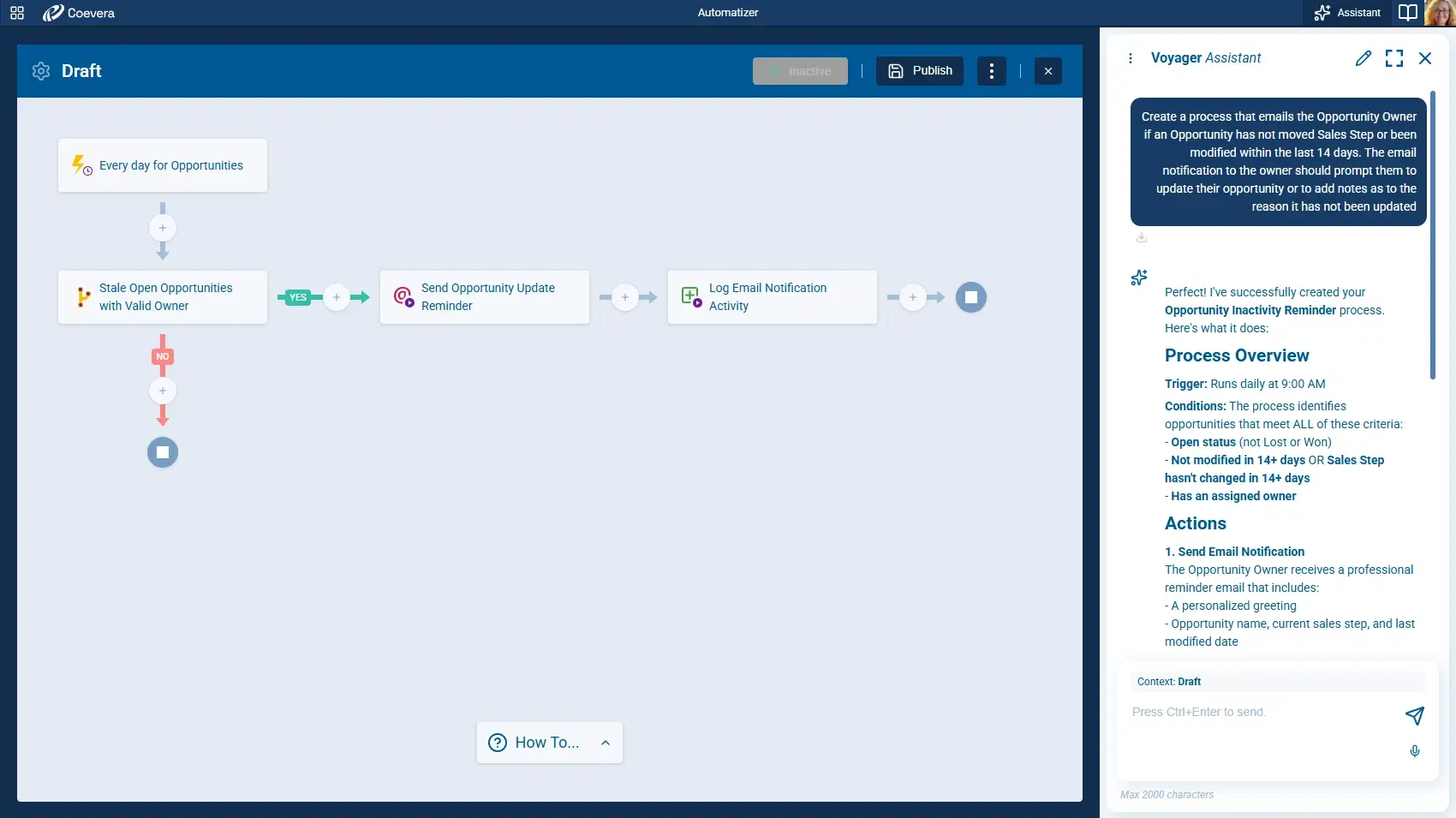 Voyager AI Agent Collaboration — intelligent agents for sales workflows