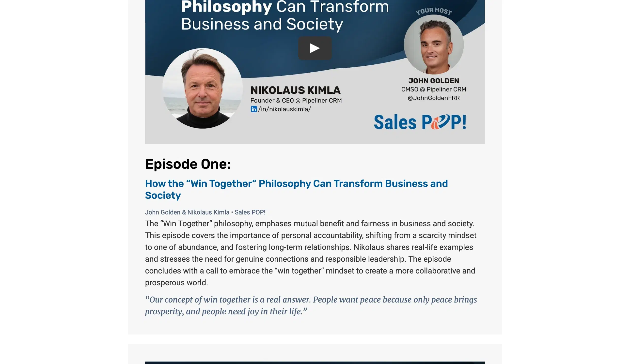 Vorschau der Seite CEO-Insights-Serie