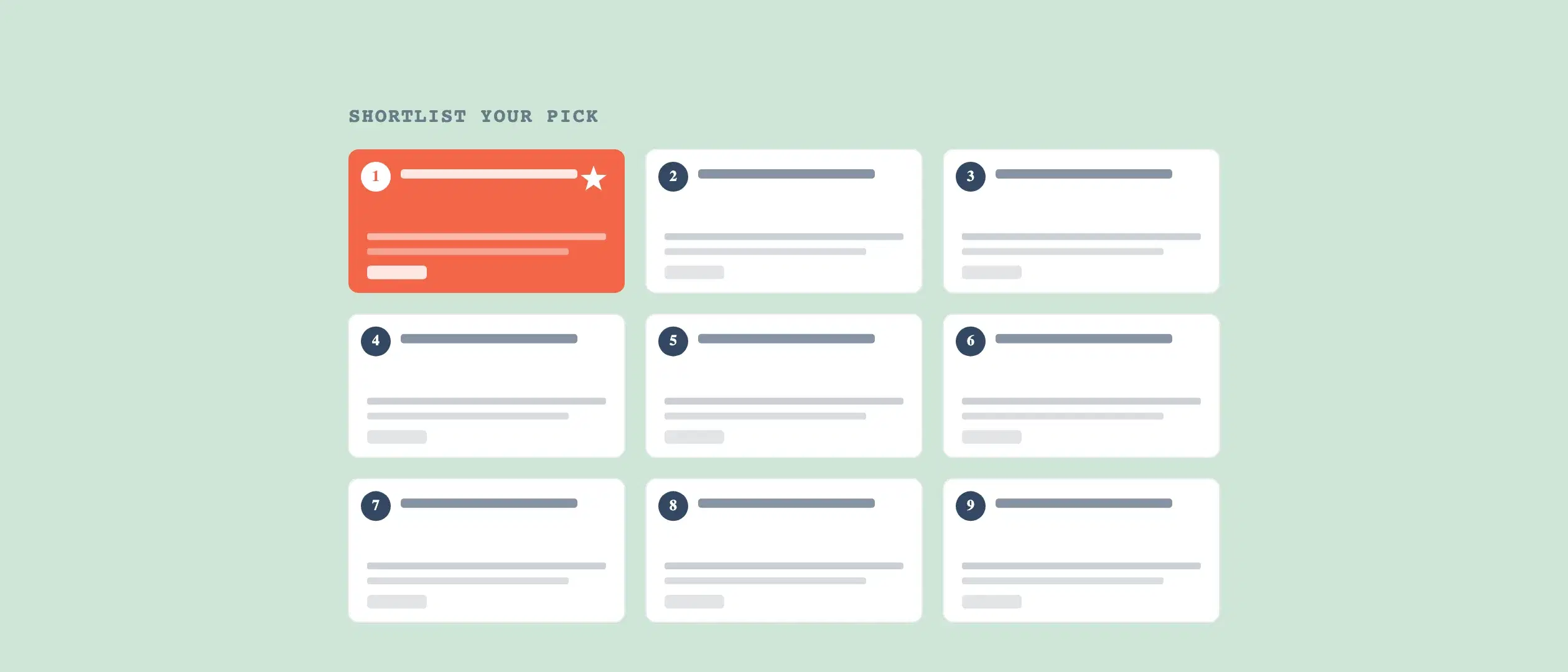 A three-by-three grid of nine alternative CRM option cards with the top pick highlighted — HubSpot alternatives for B2B sales teams