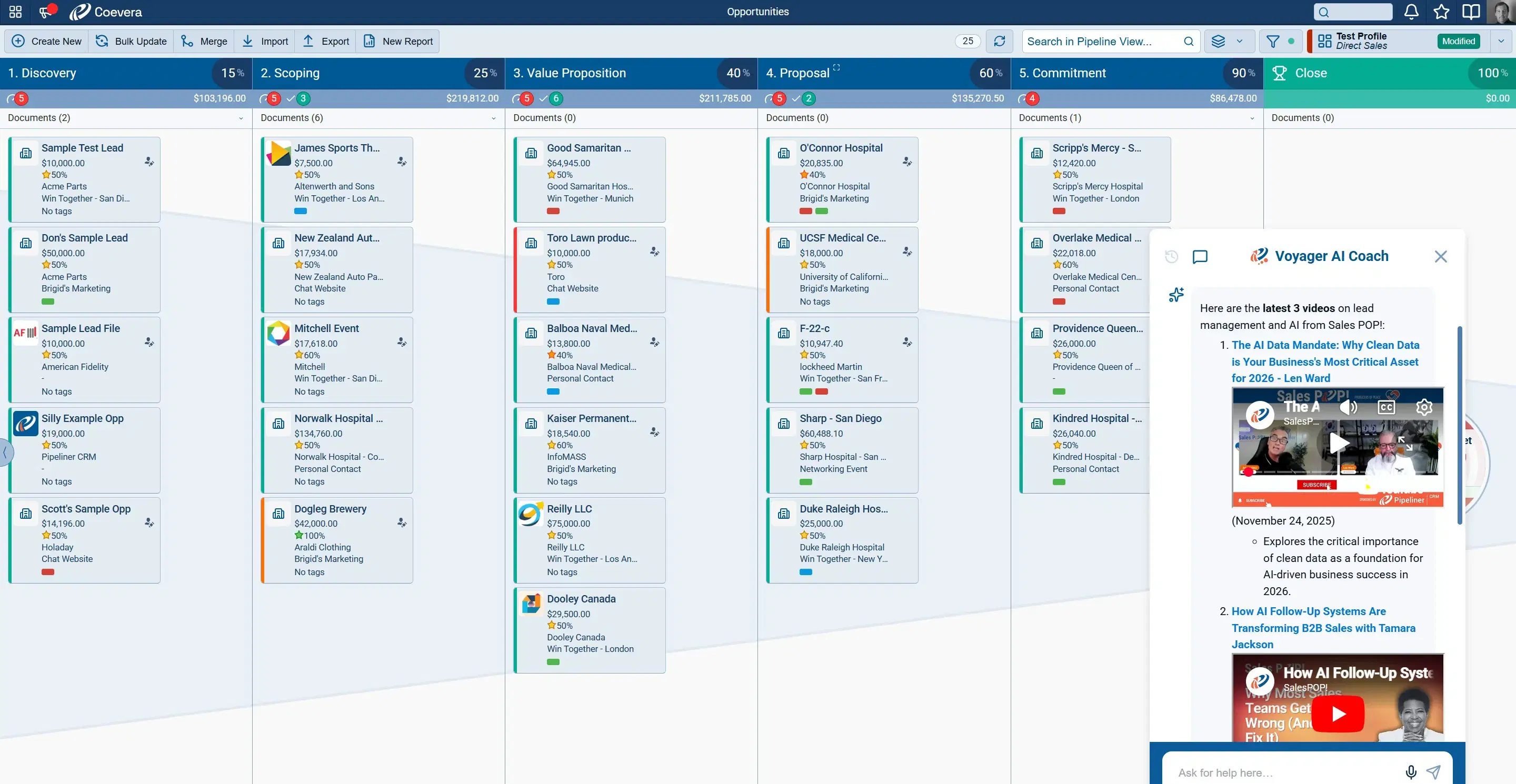 Voyager AI Real Time Sales Assistant — contextual advice from Sales POP!