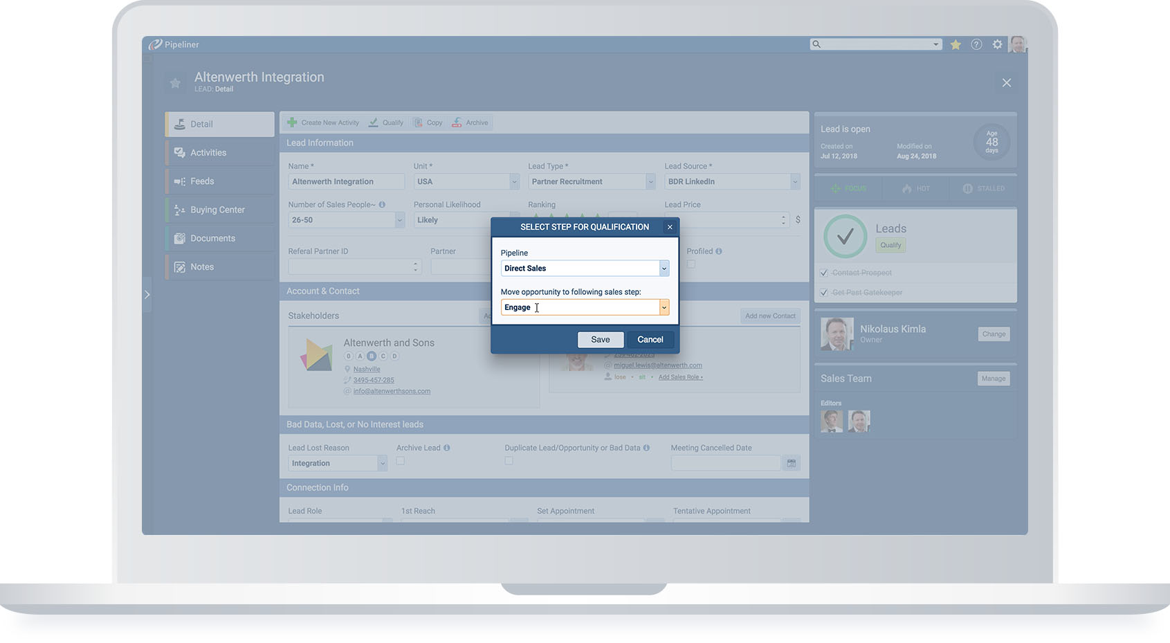 Create automatically tasks for lead qualifications