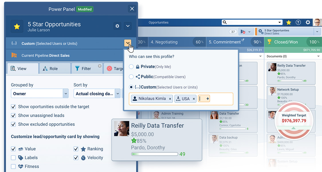 CRM Global search feature