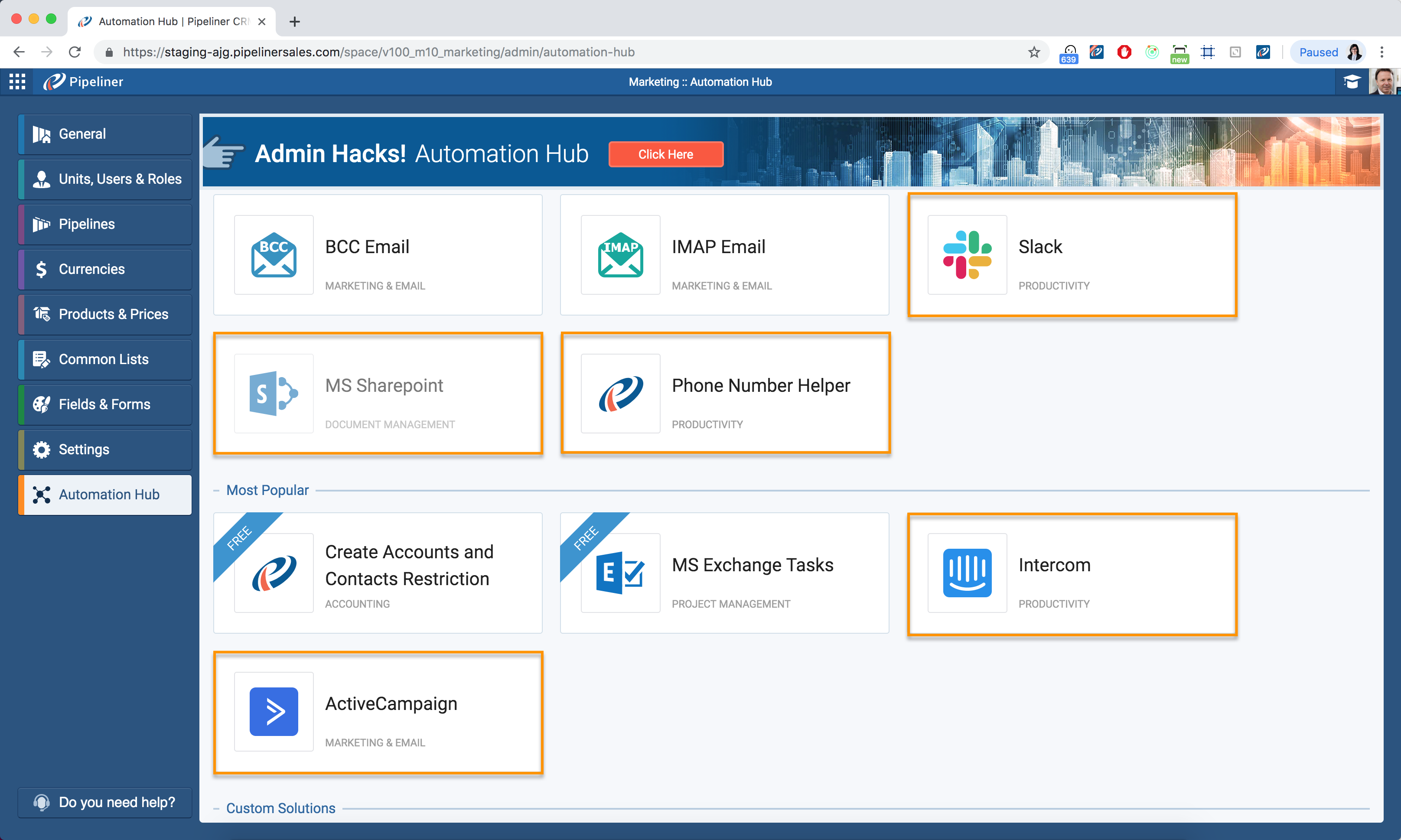automation-hub Sales automation hub