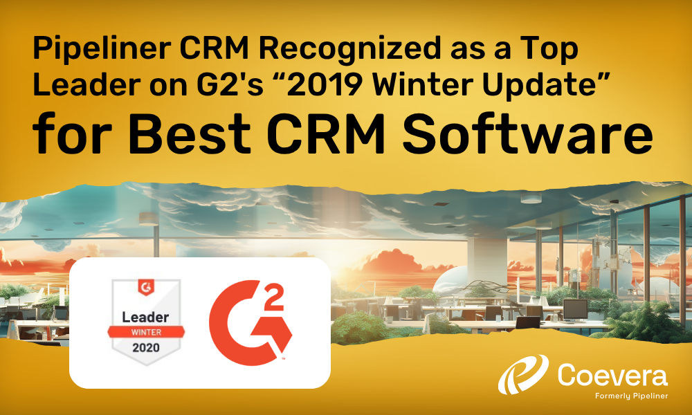 Stevie® Awards Recognizes Coevera formerly Pipeliner CRM Recognized as a Top Leader on G2's 2019 Winter Update for Best CRM Software