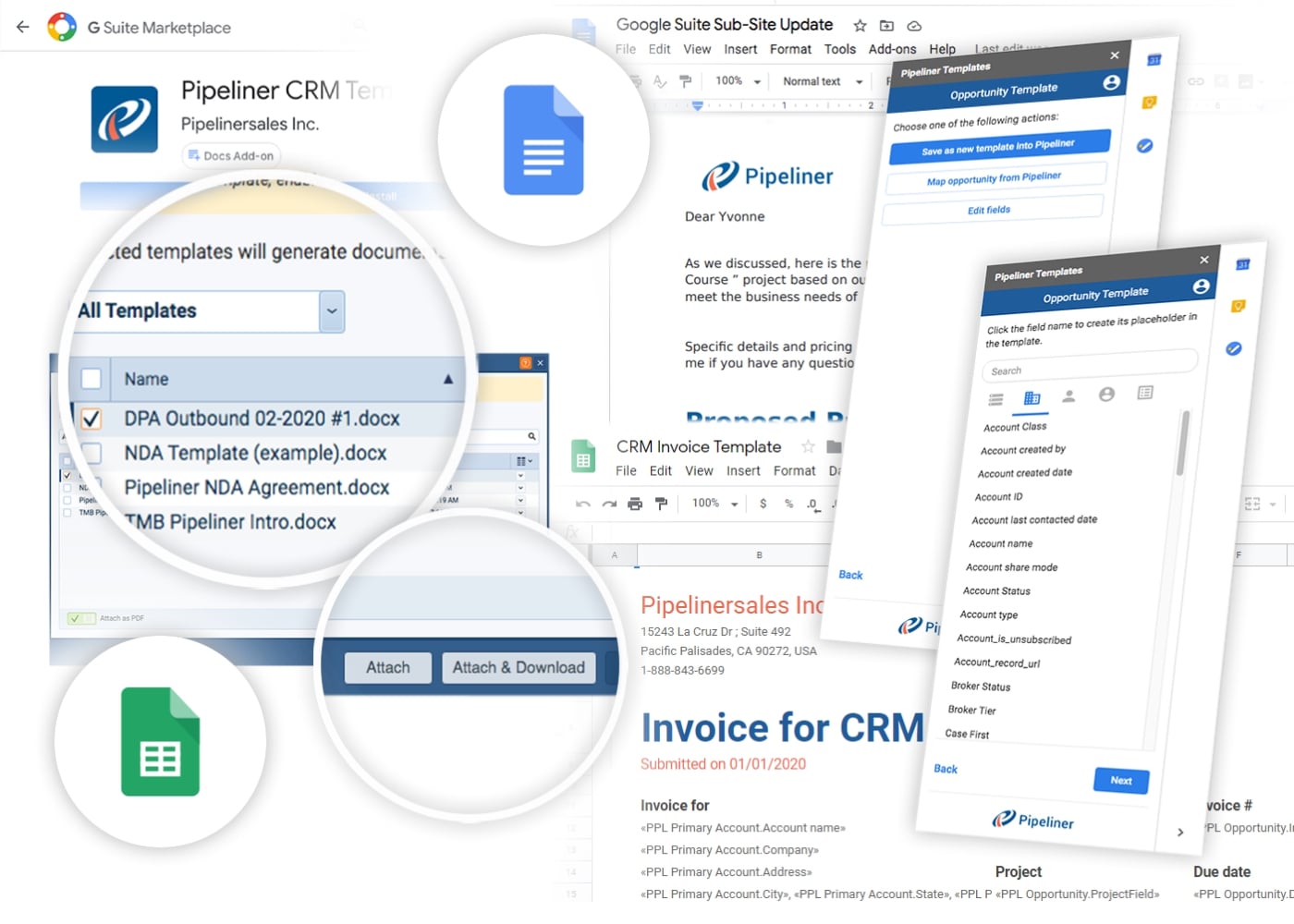 pipeliner-crm-google-suite-google-docs-&-sheets@2x-0933 Google Docs and Google Sheets integration with Coevera