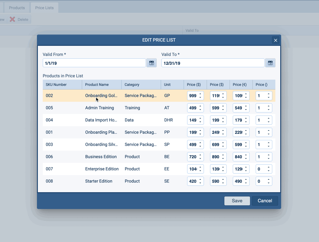 animation-price-lists-edit-animation-2000 Price lists feature edit view