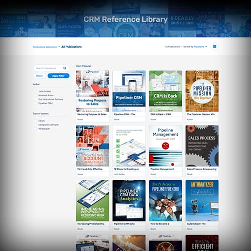 Resource center hub of ebooks