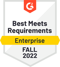 G2 Enterprise Fall 2022 award