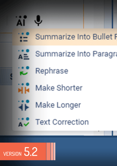 Release notes version 5.2 Coevera