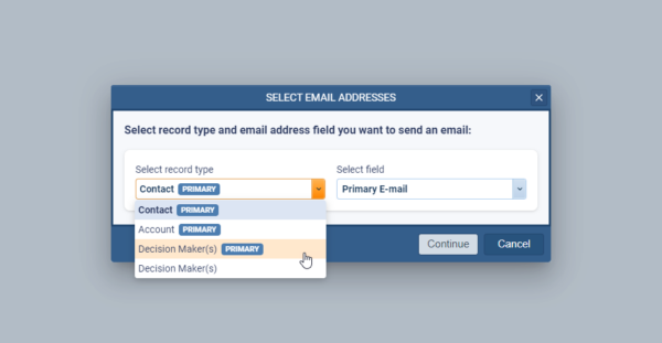 ending Emails, when using