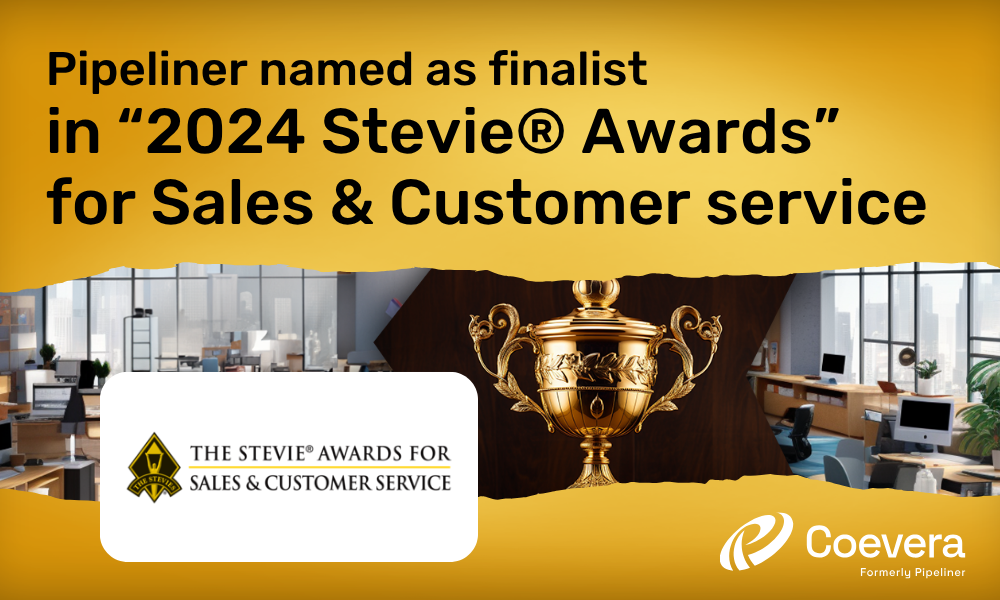 Coevera formerly Pipeliner Named as Finalist in 2024 Stevie® Awards For Sales & Customer Service
