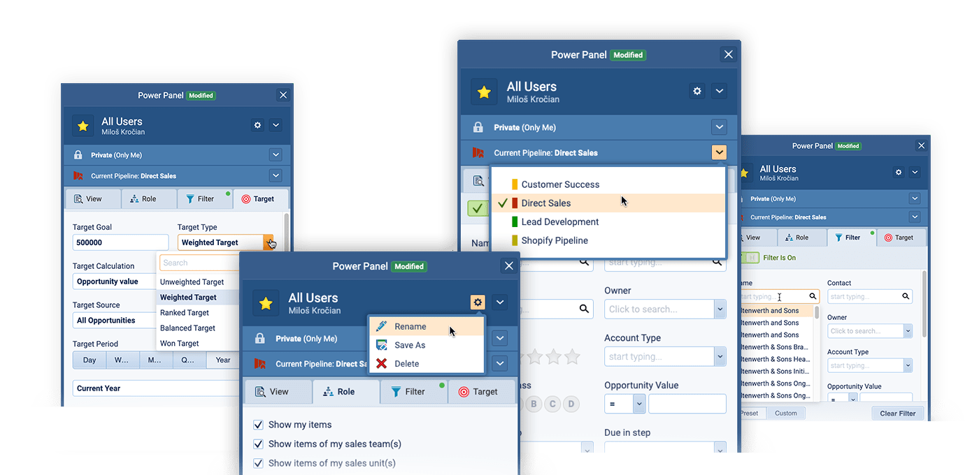 Coevera framework of Power Panel