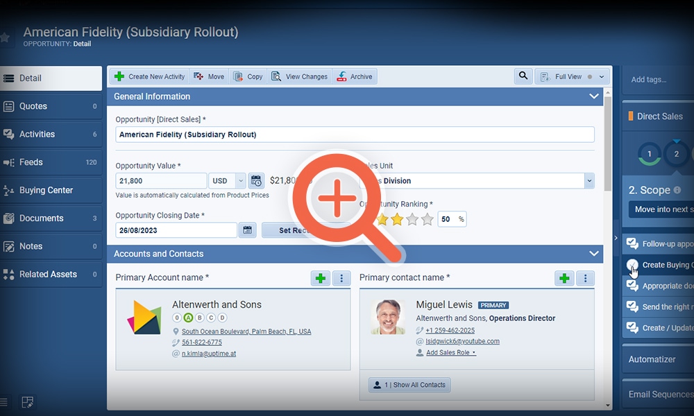 Sales Force Automation tools from our Sales CRM