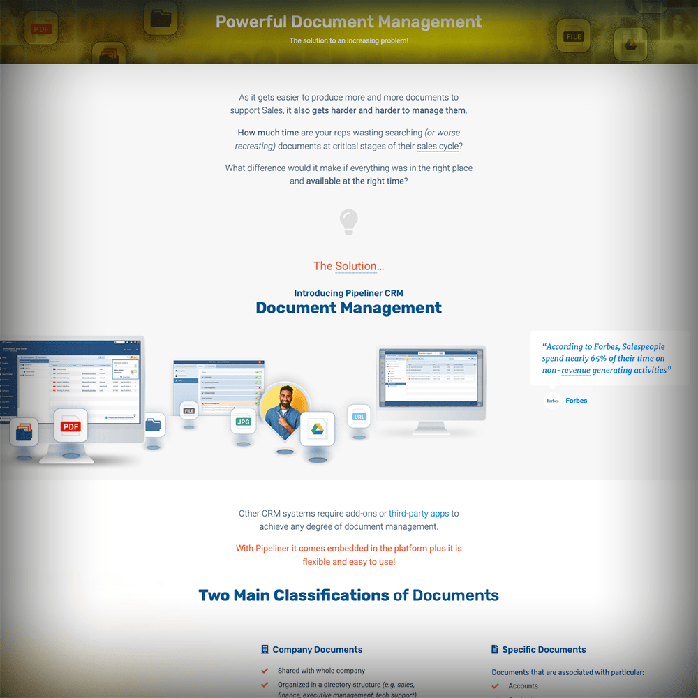 Document Management › As it gets easier to produce more and more documents to support Sales, it also gets harder and harder to manage them.