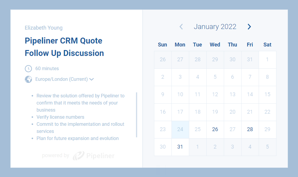 Appointment scheduler in Coevera
