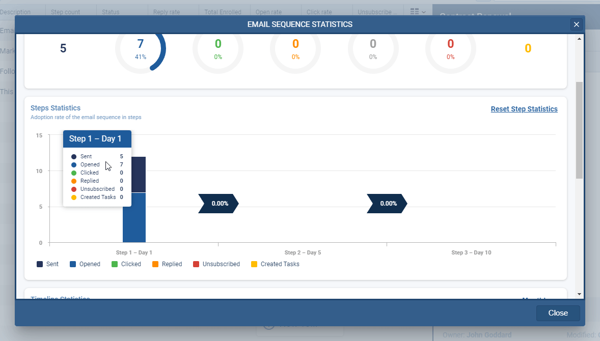 Using email sequences in Coevera