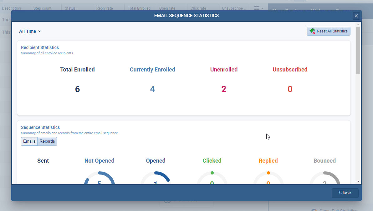 Using email sequences in Coevera