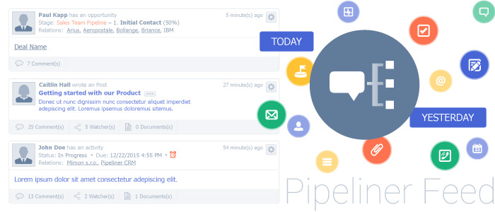 crm-for-finance-pipeliner-feed Communication management tools in CRM software
