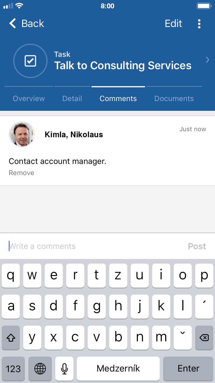 Coevera Mobile 2.0.0 Task Comments Coevera Mobile 2.0.0 Task Comments