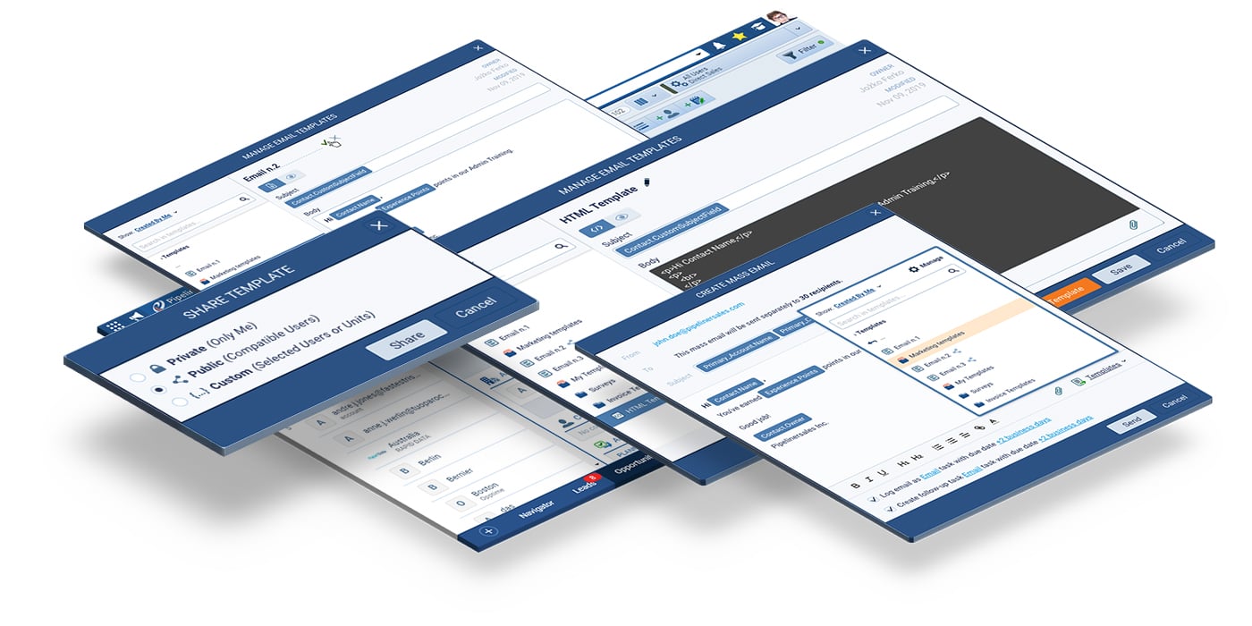 Email templates for Coevera