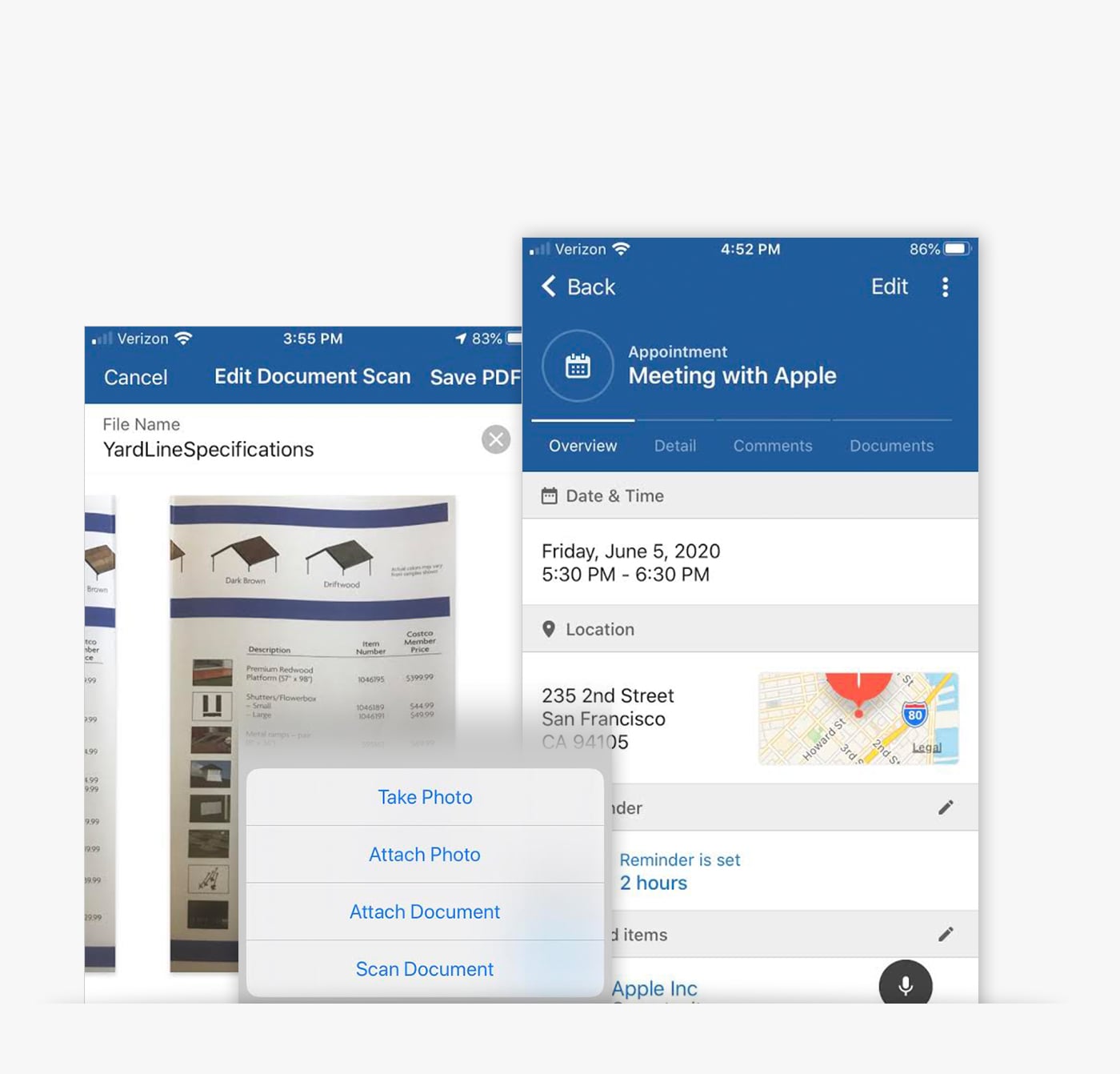 Mobile CRM App features Mobile CRM App features