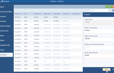 Spanish in Coevera application