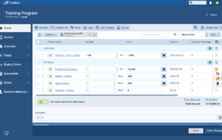 Coevera 5.3.0 Various Improvements Product Line items