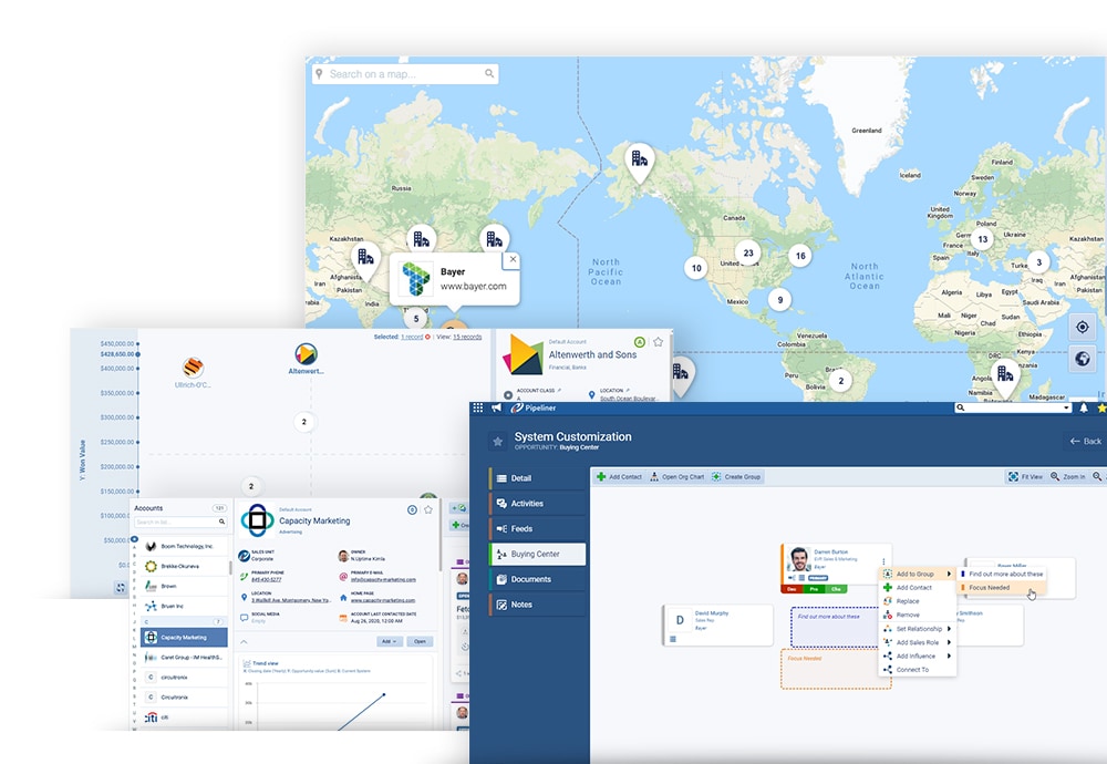 Coevera features within our Sales CRM