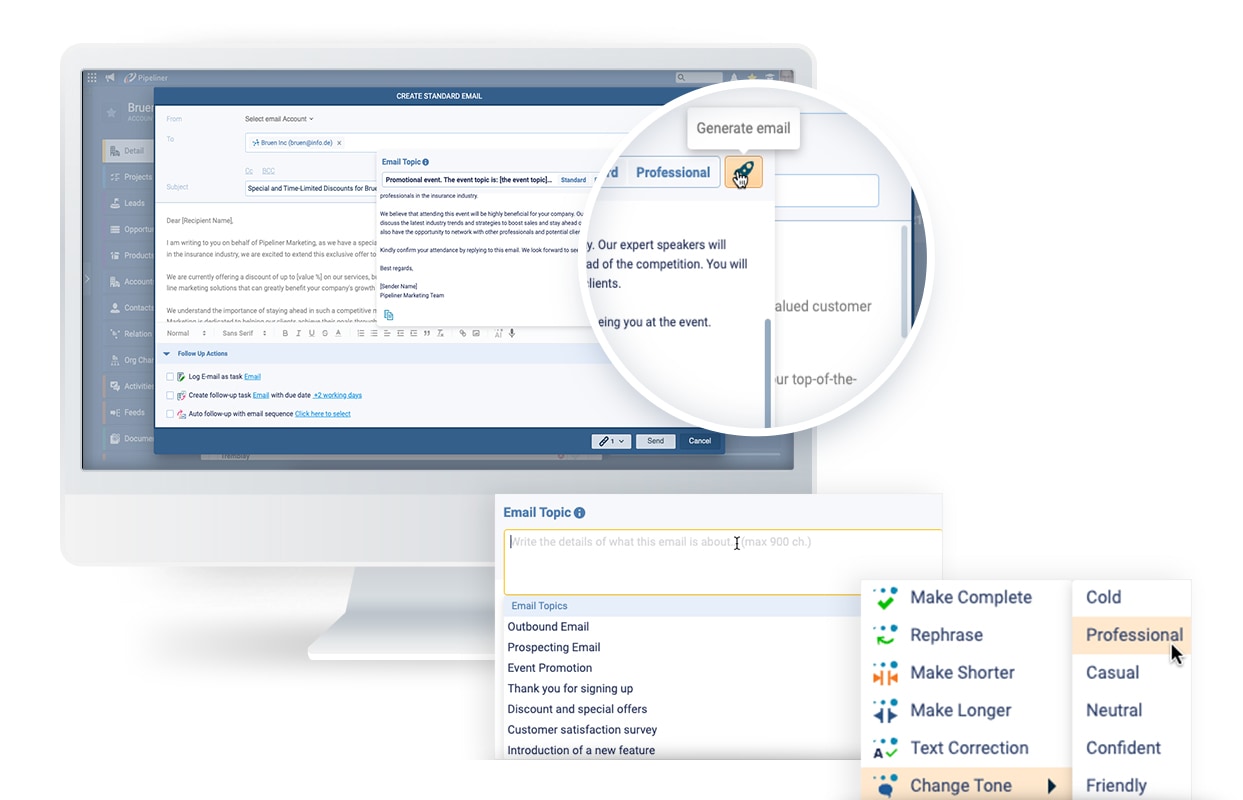 voyager-ai content-imagery-email-assistant-1200 AI-powered email assistant in Coevera streamlines communication