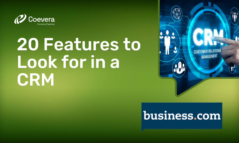 Coevera - 20 Features to Look for in a CRM