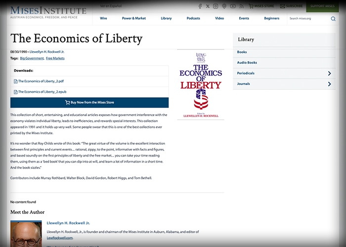 austrian-school-interviews-introductory-documentaries-the-economics-of-liberty-1600 The economics of liberty, principles of Austrian economics