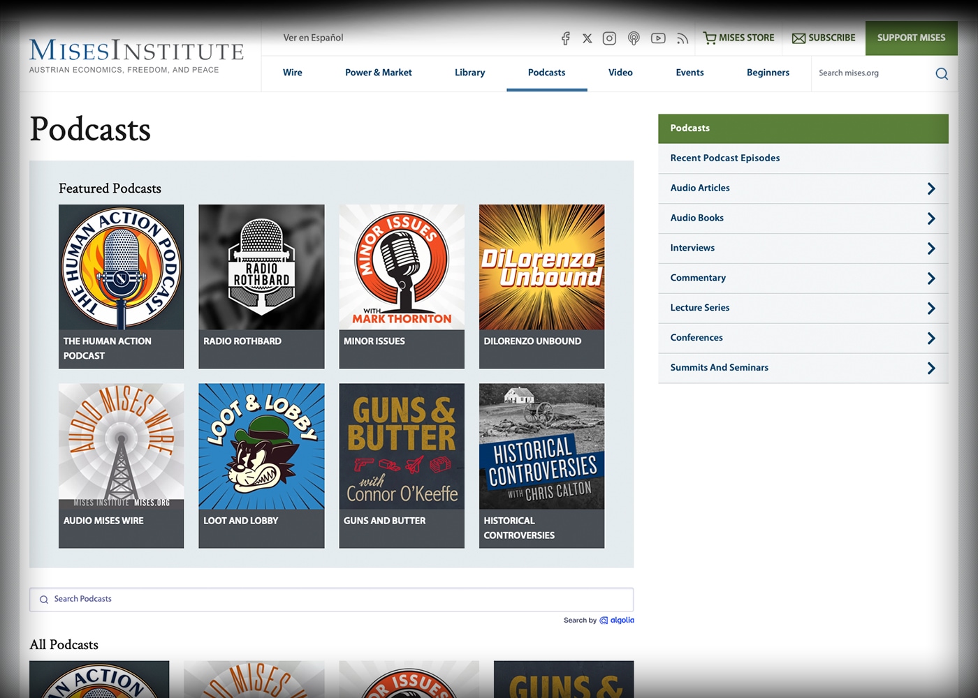 austrian-school interviews-podcasts-mises-institute-podcasts-1501 Mises Institute podcast