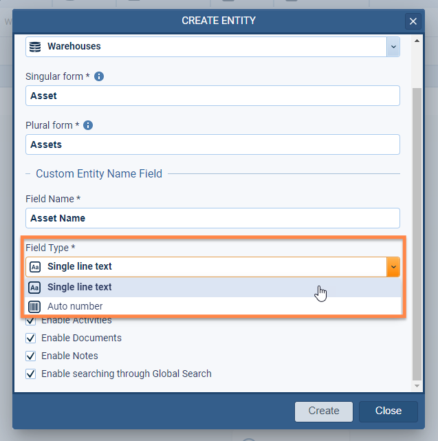 screenshot-custom-entities-001-2000 custom entities feature